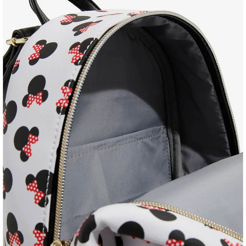 Loungefly Minnie Polkabows mini backpack and cardholder